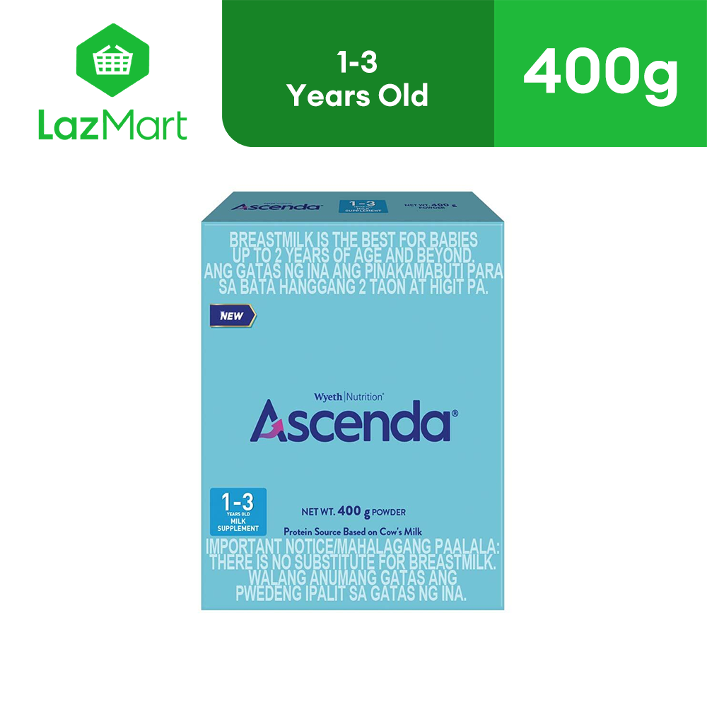 Ascenda 1+ Milk Drink for Toddlers 1-3 Years Old 400g