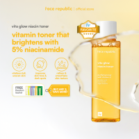 Face Republic Vita Glow Niacin Toner 160mL [Dull Skin Brightening / Niacinamide 5%] Vegan | Clean Kbeauty Skincare