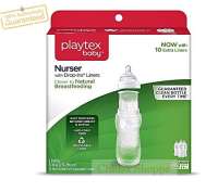 Playtex Baby Nurser Bottle with Disposable Drop-Ins Liners 8 Oz to 10 Oz 3Pcs
