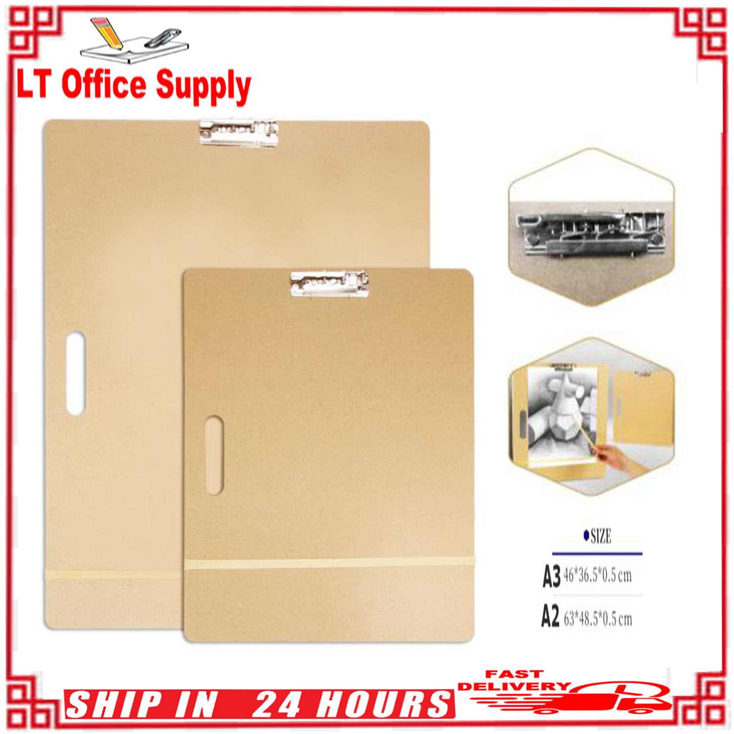 Keep smiling Wooden Sketch board 0.5cm thickness