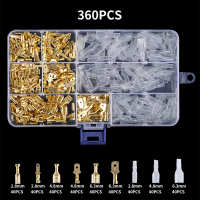 Box Insulated Male Female Wire Connector 2.8/4/4.8/6.3mm Electrical Crimp Terminals Termin Spade Connectors Assorted Kit