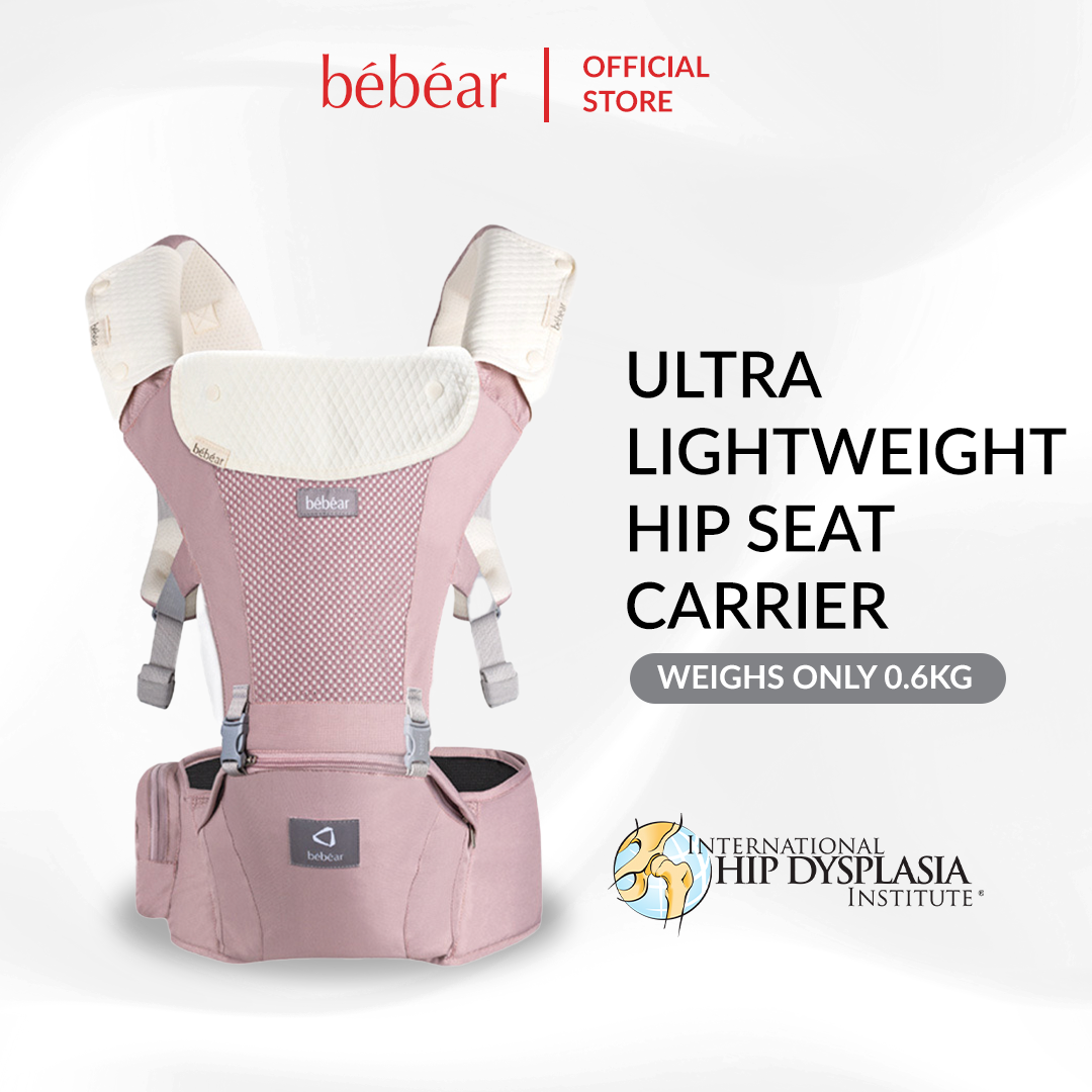 Bebear Mesh Plus Hip Seat Carrier (Rose Pink)