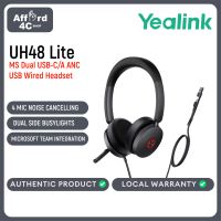 Yealink UH48 Dual MS UC USB-C/A USB Stereo Wired Headset Hybrid Active Noise Cancelling HD Audio Sound Dynamic EQ