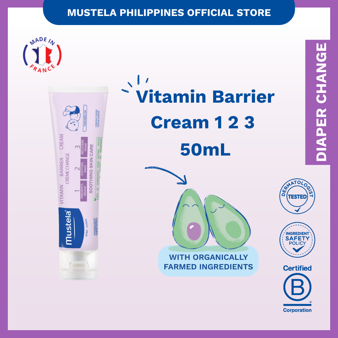 Mustela Vitamin Barrier Cream 123 50ml - Naturalness V2