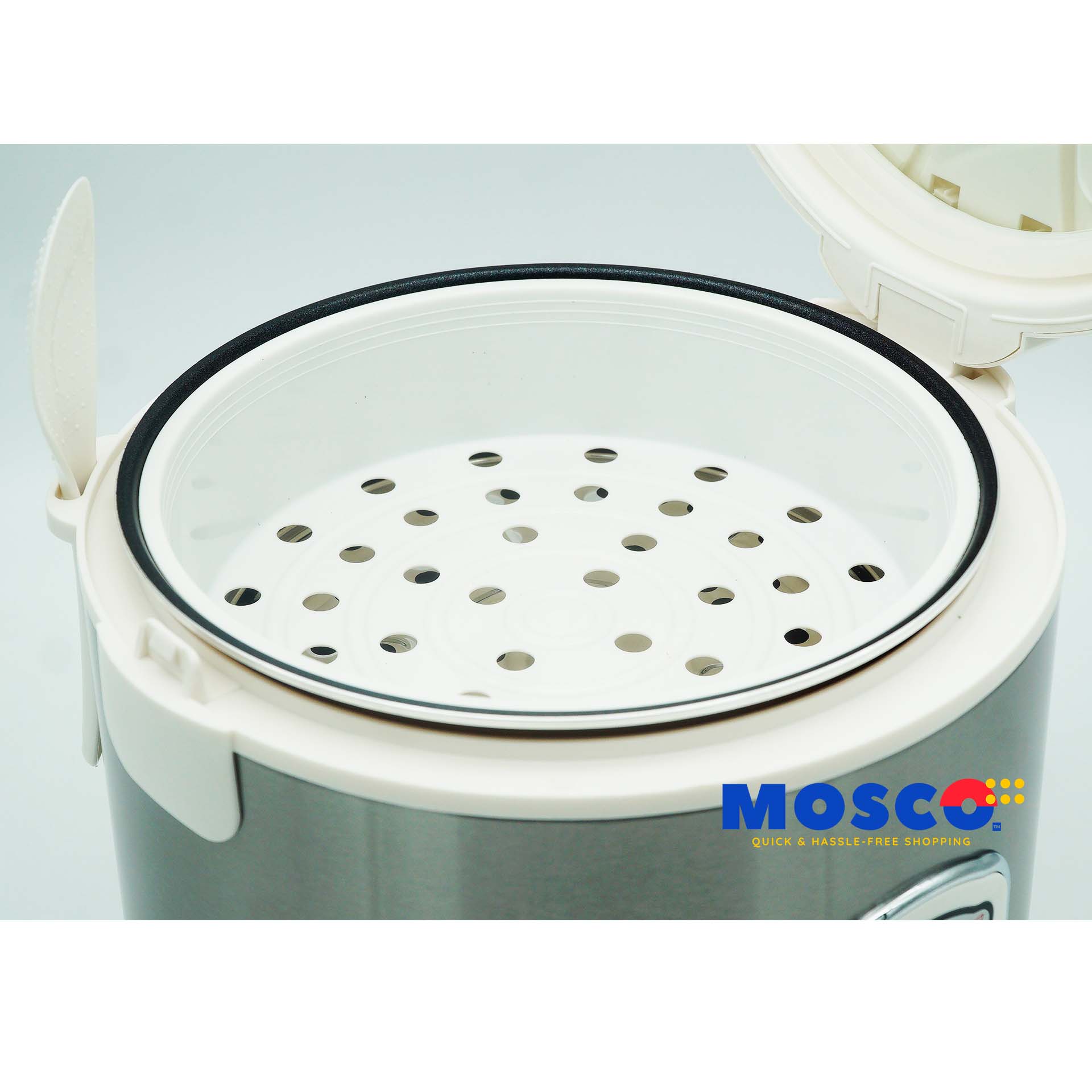 Kucheluxe Premium Rice Cooker 1.8L Jar Type (10 cups) Stainless Steel With Steamer