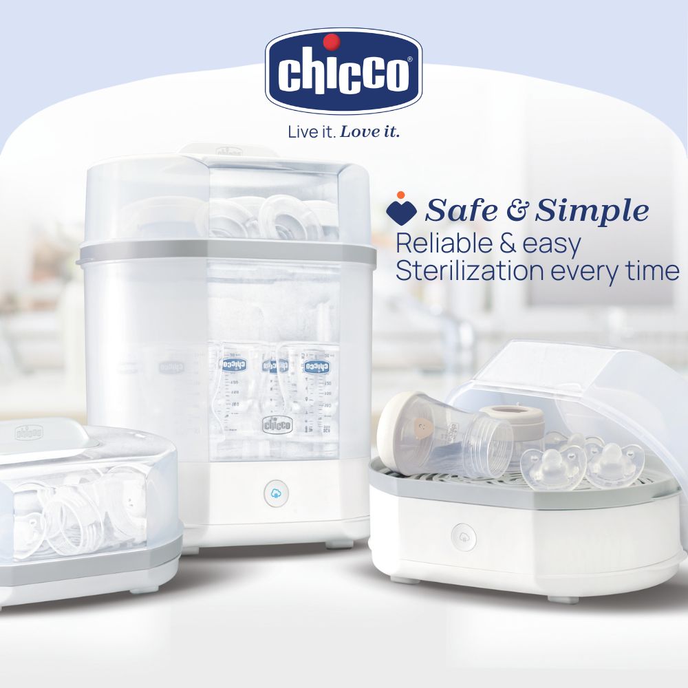 Chicco 3 in 1 Electric Steam Sterilizer - sterilizer for baby feeding bottle