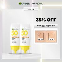 NEW Garnier Super UV Vitamin C Invisible Serum Sunscreen SPF50+ PA++++ Twin Pack (30ml x2)