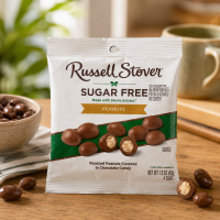 RUSSELL STOVER SUGAR-FREE PEANUTS CHOCOLATE CANDY 1.5 OZ.