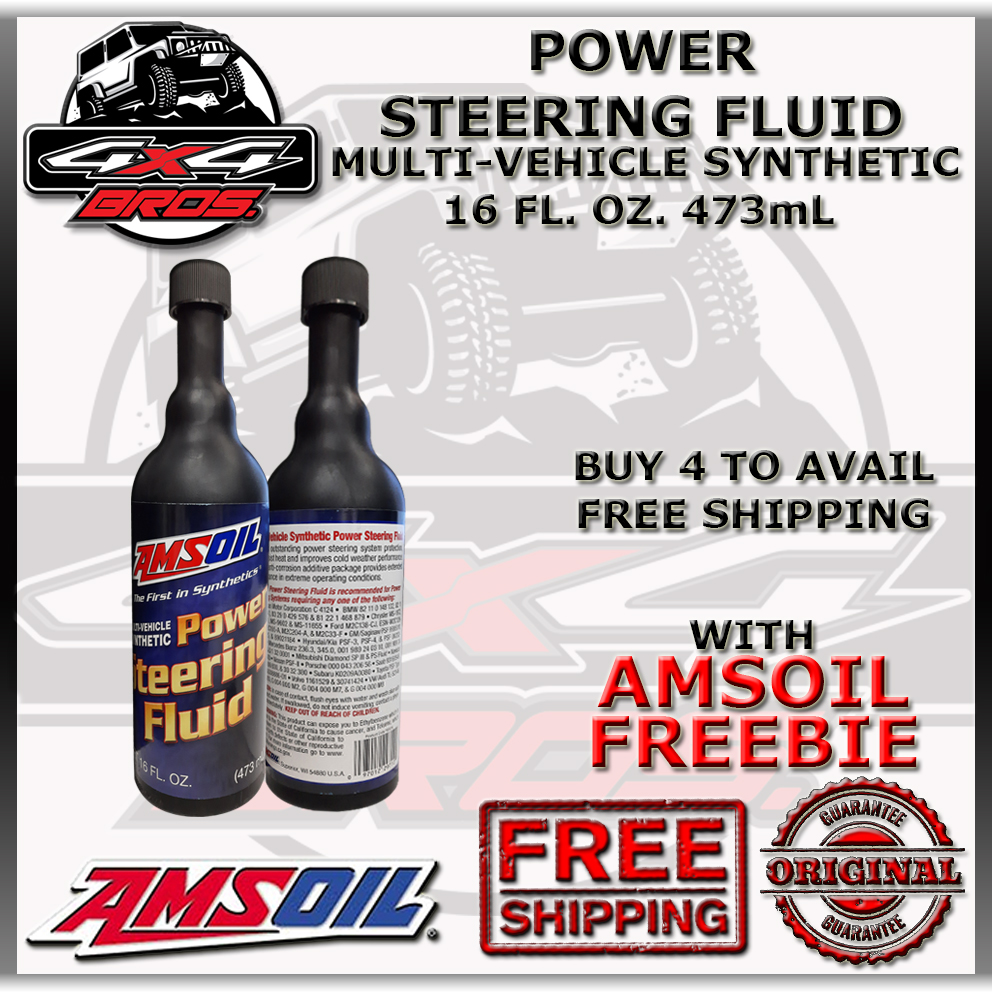 AMSOIL POWER STEERING FLUID MULTIVEHICLE SYNTHETIC 16 FL. OZ. 473mL W