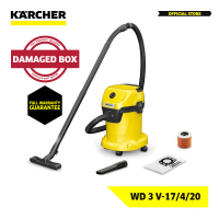 [Clearance Sale] Karcher Wet And Dry Vacuum Cleaner WD 3 V 1000 Energy Efficient Strong Suction Power Outdoor Cleaning 17L (Damaged Box)
