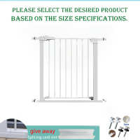 Safety Gate Fence Sturdy Adjustable Barrier for Dogs Pets Baby & Child Indoor Stair Protection No Drilling Required