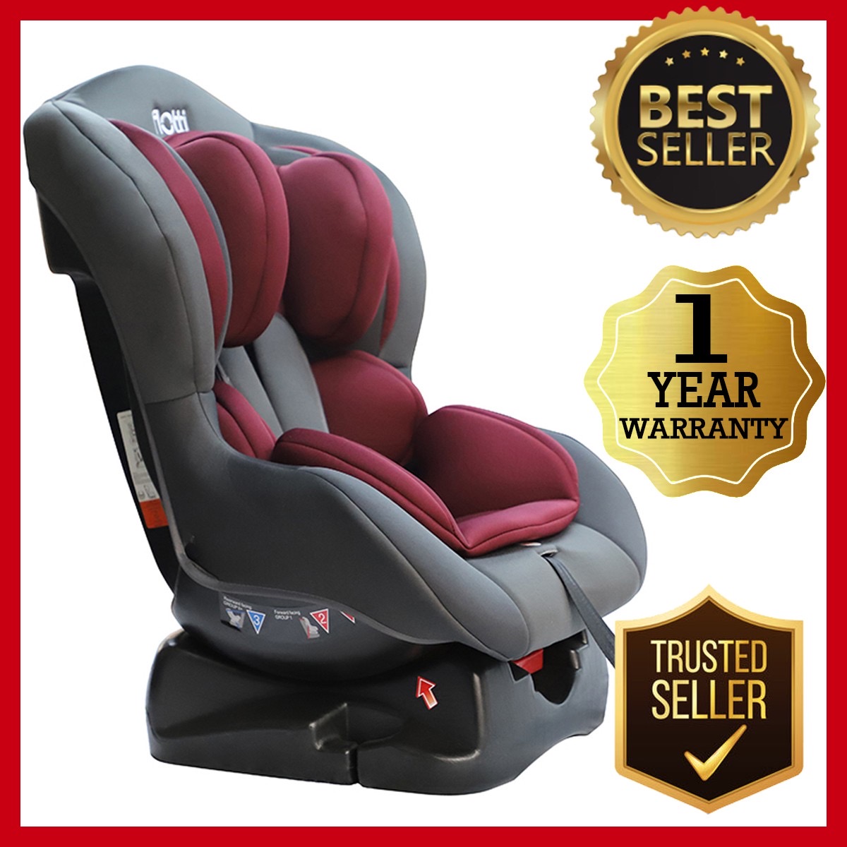 Luna Baby Car Seat (With ICC Certificate)