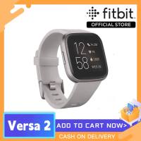 Fitbit Versa 2 Health and Fitness Smartwatch Sports Watch with Heart Rate Music Alexa Built-in Sleep Swim Tracking Watch For Men And Women Couple Watches One Size (S L Bands Included)