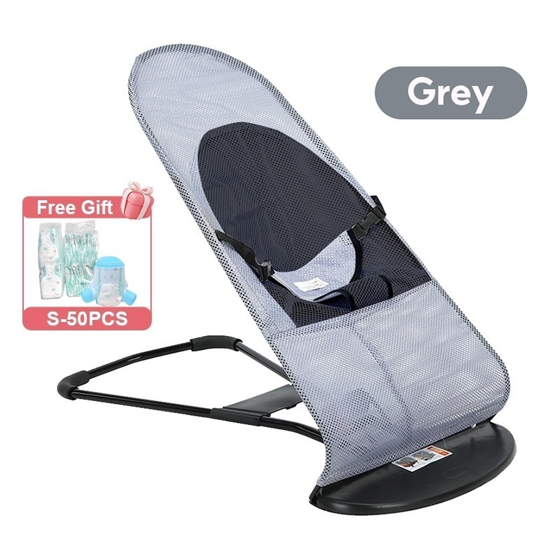 Foldable Baby Rocking Chair - Multifunctional Toddler Balance Chair with 3-Point Safety Harness