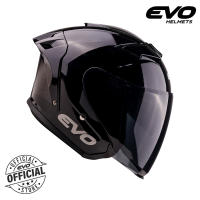EVO TR-X Plain Half Face Dual Visor Helmet with Free Clear Lens