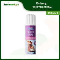 EMBORG Whipped Cream Spray Sweetened 250ml - Expiration Read as DD/MM/YY