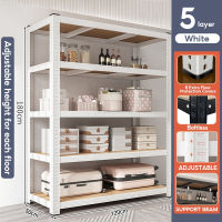 SUNNY 6 Layer Metal Rack Boltless Rack Heavy Duty Steel Rackorganizer Storage Rack Shelving Units Adjustable Metal Shelf Rack