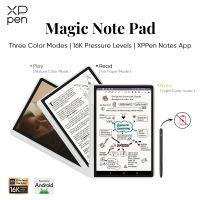 XPPen Magic Note Pad  3 in 1 Color Digital Notebook 10.95 Paper Note Taking Tablet with 16384 Pressure Levels Battey-Free X3 Pro Pencil 2 Magnetic Folio 6+128GB for Writing/Reading/Meeting/Study