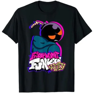 Friday Night Funkin FNF Game Whitty Madness T-Shirt for Kids and Adults
