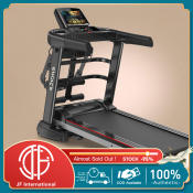 Foldable Electric Treadmill with Automatic Slope Adjustment