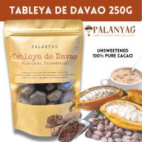 Palanyag Tableya de Davao 250g – 100% Pure Cacao | Unsweetened Chocolate Discs for Tsokolate & Champorado