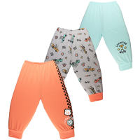 Teeter Totter 3-piece Boy 2 to 5 year olds Cotton Pajama Pants with Leg Band (Racer Dogs) 3in1 pack