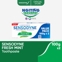Sensodyne Fresh Mint Toothpaste 100g [Twin Pack] for Sensitivity Protection + Fresh Breath