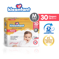Kleenfant Baby Taped Pull-Up Pants Diaper Newborn-3XL (30 Pads) Disposable Diaper Baby Essentials