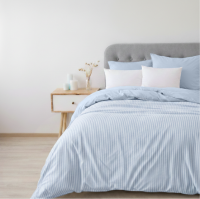 Soft Sewn 4 in 1 Duvet Set 1pc Duvet Cover 1pc Fully Garterized Fitted Sheet 2pcs Pillowcase Lightweight Wrinkle-Resistant Microfiber (Single Double Queen King)