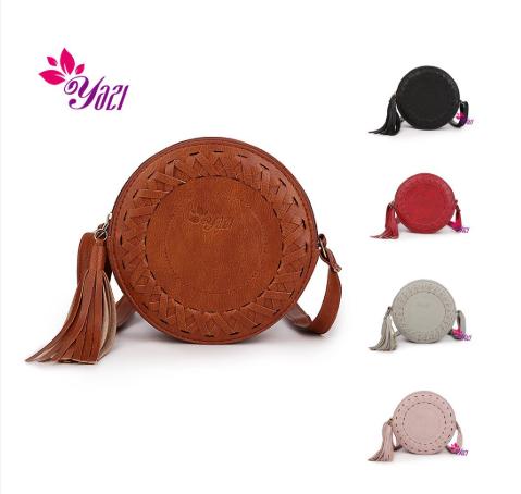 YAZI #2265 Korean Bohemian retro Tassel Circle Sling Bag