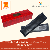 (20 pcs.) Whole Cake Roll Tray + (20 pcs.) Whole Cake Roll Box