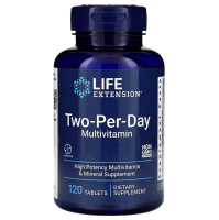 Life Extension Two-Per-Day Multivitamin High Potency Multivitamins 60 or 120 Capsules or Tablets