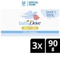 Baby Dove Sensitive Care Baby Bathing Bar Rich Moisture 90G  - Triple Value Pack