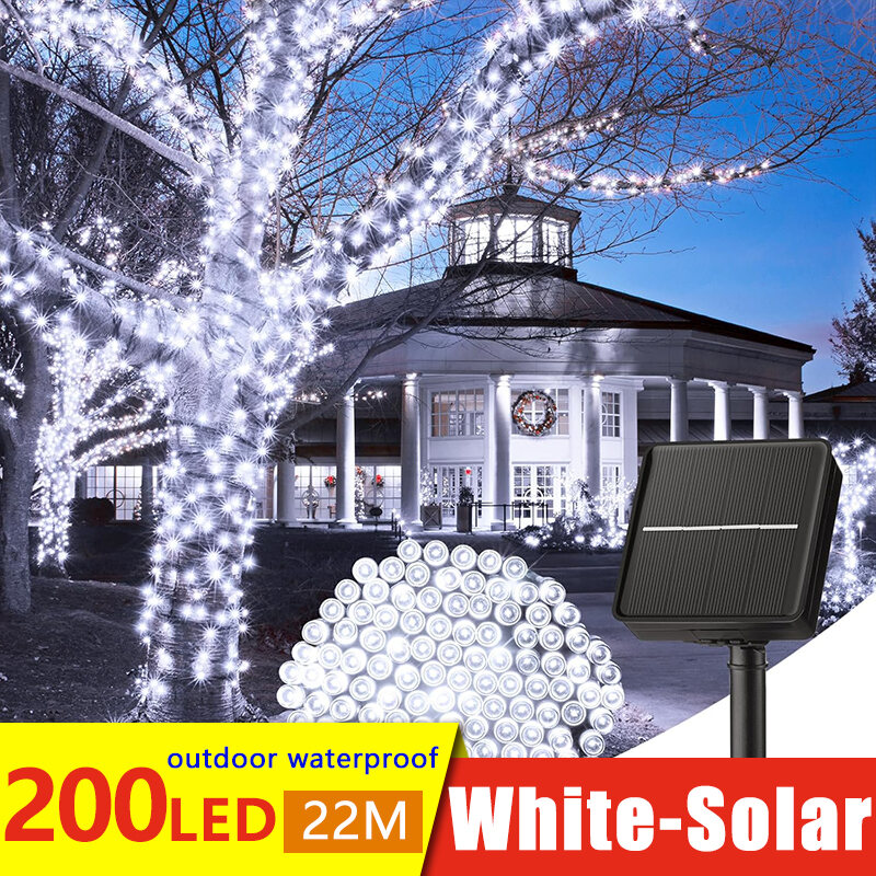 32 Meters Solar Christmas Light With 11 Modes Remote 300LED Solar Power Color Changing Lights Outdoor Waterproof For Xmas Tree Garden Camping Garland Lamp Porch Wedding Party Decoration