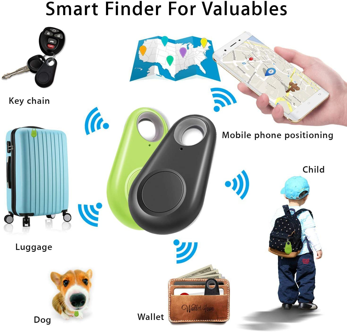 Bluetooth Key Finder with remote key finder device anti lost key