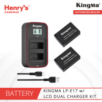 KINGMA LP-E17 BATTERY 2PCS 1040MAH AND LCD DUAL CHARGER KIT - HENRYS CAMERAS