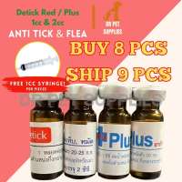 Buy 8pcs Ship 9pcs 1cc 2cc Plus Red Detick Anti tick Fleas All Stages Adult Puppy