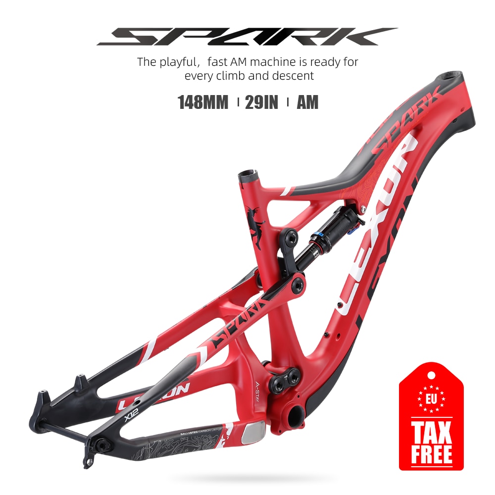 2022 Lexon SPARK 27.5 29er ALL MOUNTAIN AM ENDURO DOWNHILL FRAME 27.5" CARBON DUAL SUSPENSION FRAME BOOST ROCKSHOX DNM AM ราคา 34,294 บาท*ส่งฟรี