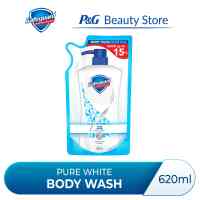 Safeguard Antibacterial Soap Body Wash Refill (Pure White Lemon Fresh with Vitamin C Floral Pink with Rose Extracts) 620ml