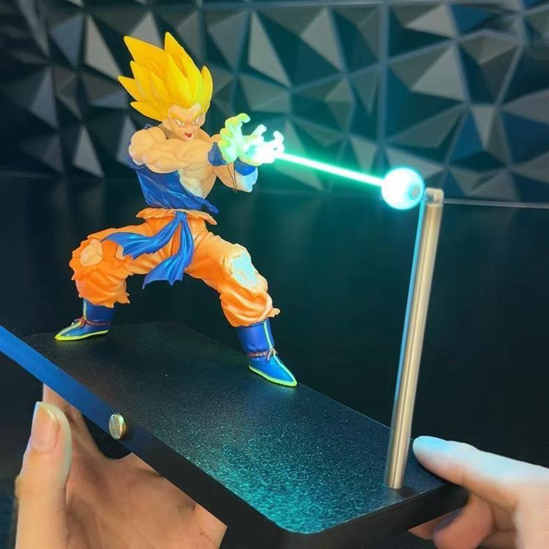 Dragon Ball action figure Son Goku Kamehameha magnetic suction night light decoration ornament