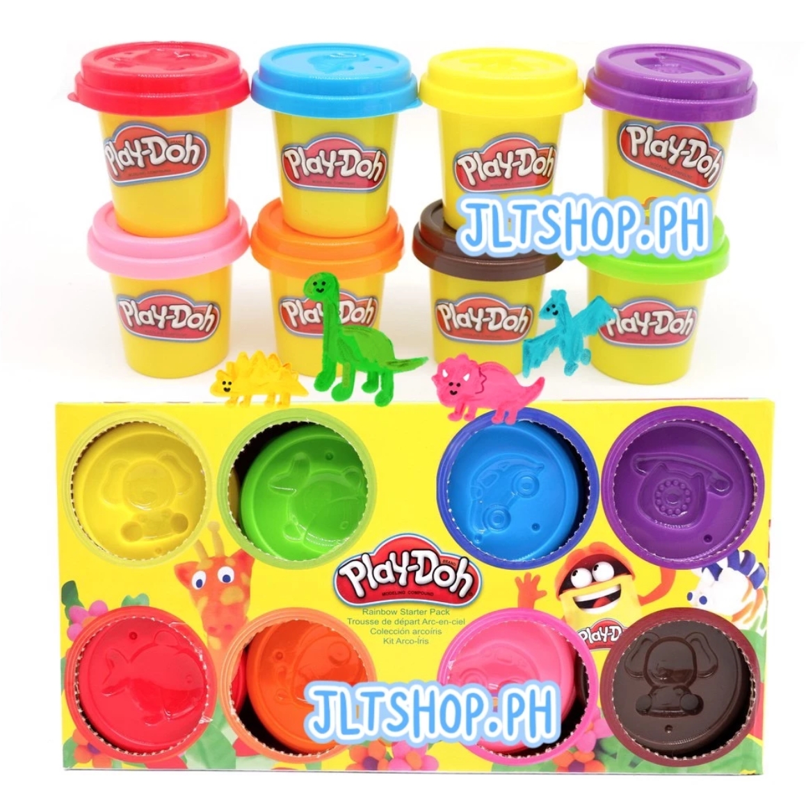 JLT 8pcs Bottles Color Clay Dough