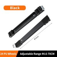 Refrigerator Washing Machine Mobile Base Stand 2PCS Set Extendable Easily Move for Appliance Furniture(White/Black)