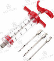 Yo-Fun Meat Marinade Injector BBQ Meat Syringe Turkey Chicken Flavor Syringe Kitchen Cooking Syinge Accessories for BBQ Grill Smoker Meats Turkey Steak