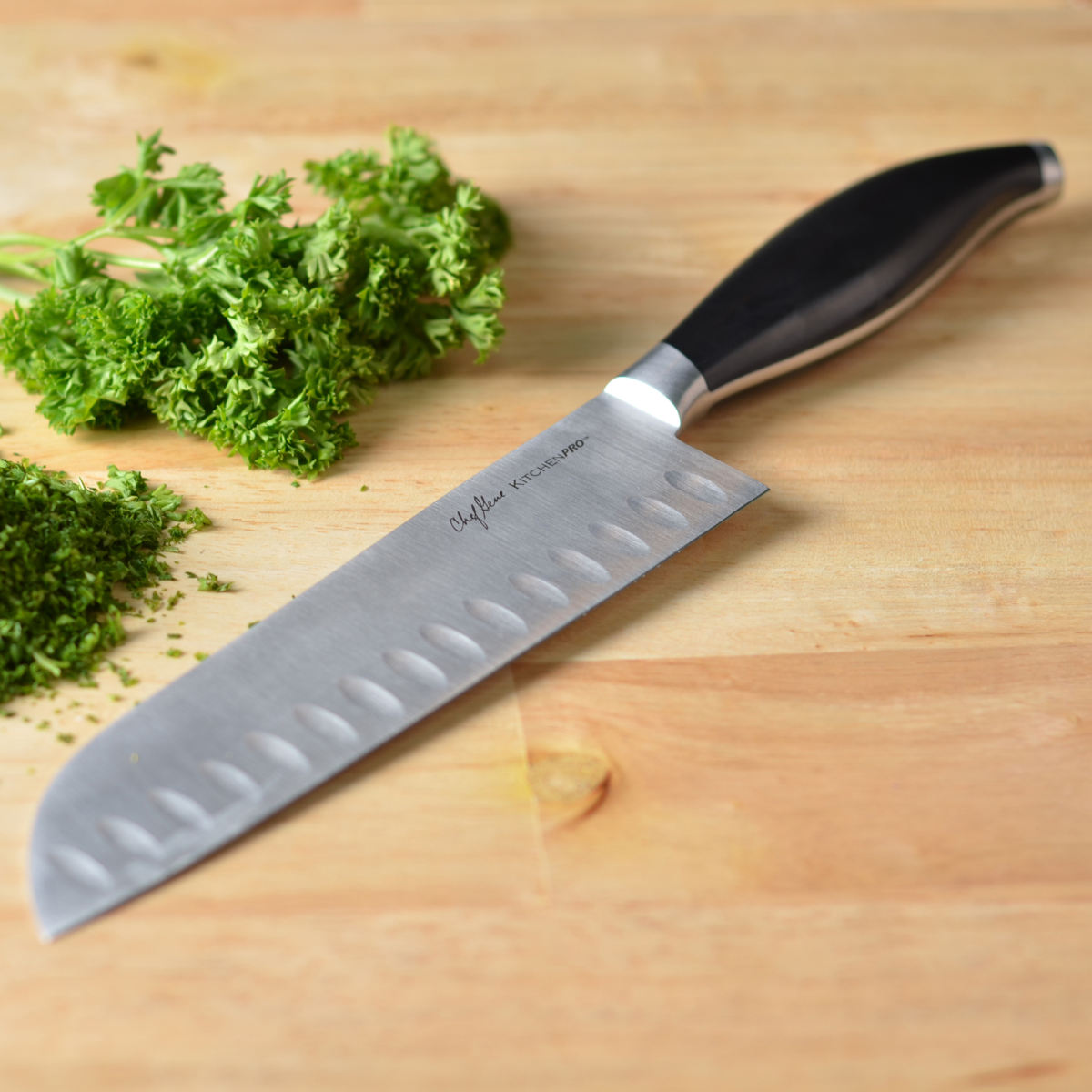 Kitchenpro by Masflex Original 7" Stainless Steel Santoku Knife KPSN