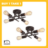 ESAER B1T1 4 Heads Minimalist Decorative Chandelier Ceiling Light Center Lamp