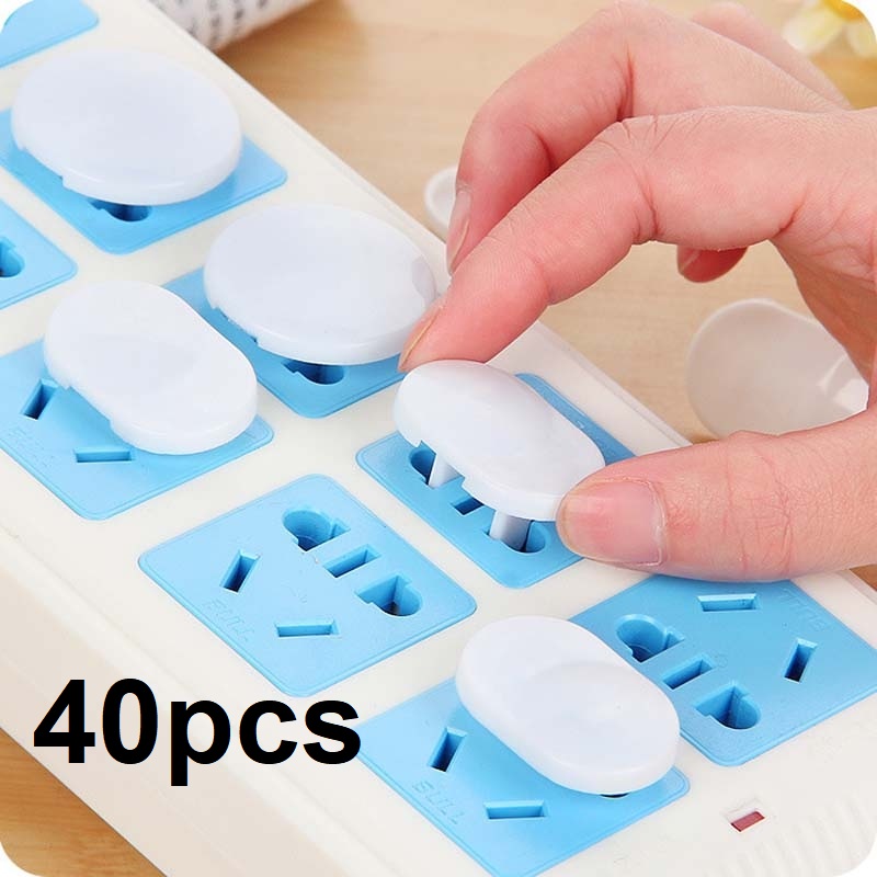 40pcs hole Baby Kids Electric Socket Safety Lock Cover