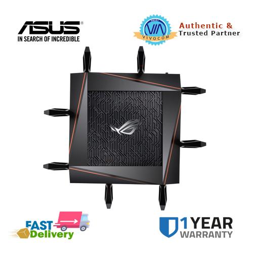 Aimesh Compatible for Mesh WIFI System 8 X Giga ASUS ROG Rapture GT-AX11000 AX11000 Tri-Band 10 Gigabit WiFi Router Aiprotection Lifetime Security by Trend Micro Wireless 802.11Ax Next-Gen Wifi 6