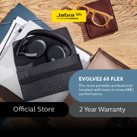 Jabra Evolve2 65 Flex Wireless Headset Link 390 -  Bluetooth Headphones Hybrid Active Noise Cancellation