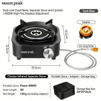 Mount Peak Butane Stove Outdoor Windproof Portable Cassette Folding Infrared Camping Stove Home Cooking Stove Multipurpose Picnic Stove