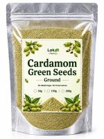 Lokal Pantry Cardamom Green Seeds Ground | Premium Ground Spice | Natural Cooking Ingredient for Baking Cakes Cookies Bread Coffee Tea Rice Curries Desserts Marinades Homemade Spice Blends & Everyday Culinary Use